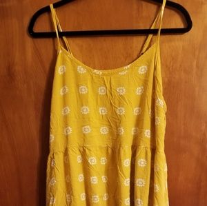 Gold Plus Size Sundress